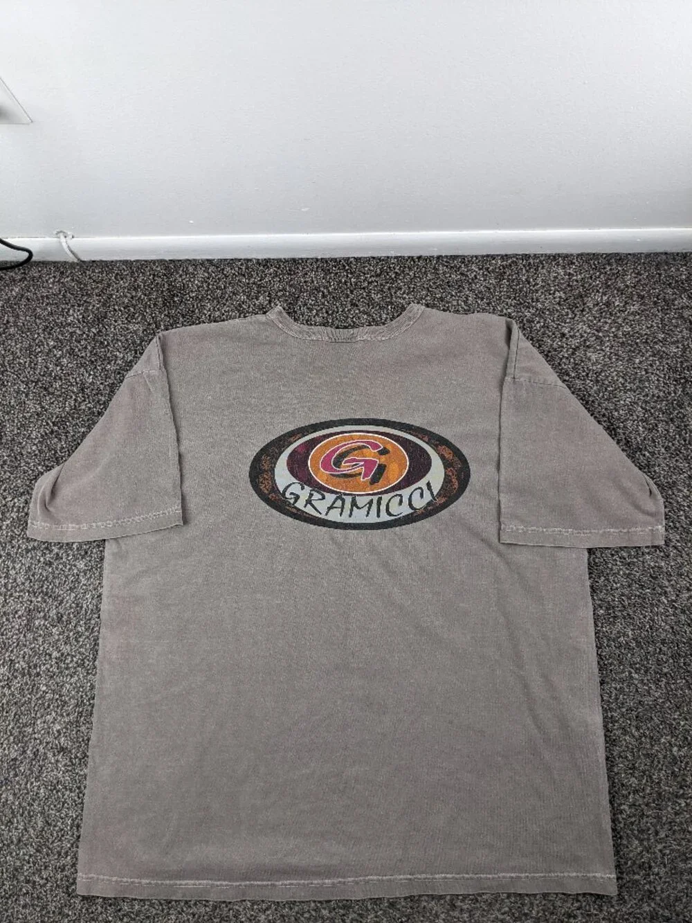 Vintage Gramicci T Shirt Big Logo Boxy Faded Mens XL Made In USA